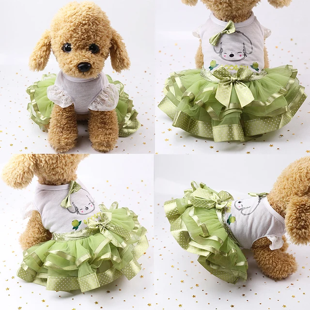 Summer Dog Dress Pet Dog Clothes For Small Dog Wedding Dress Skirt Good Quality Durable Pet Clothes 1