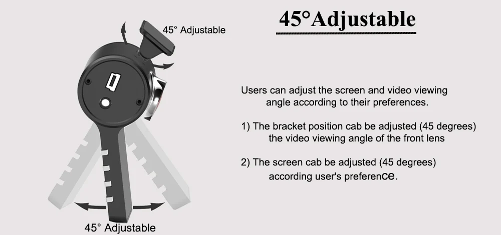 Conkim Dash Cam Mini G200+ Автомобильная камера wifi видео рекордер 2," дисплей 170 градусов широкий угол 1080P Full HD Авто Регистратор