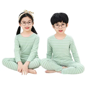 

Children's wear pajamas denim underwear suit 100% cotton household clothing