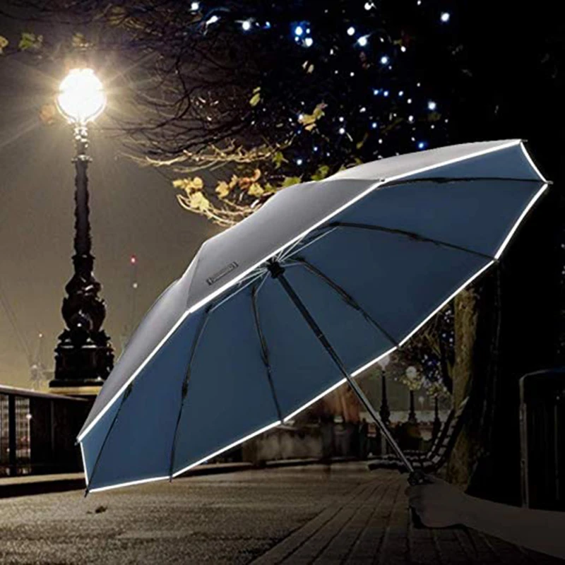 UV Protection umbrella windproof travel Ten Bone Vinyl compact folding reverse umbrella,for men and women Dual-Use Double