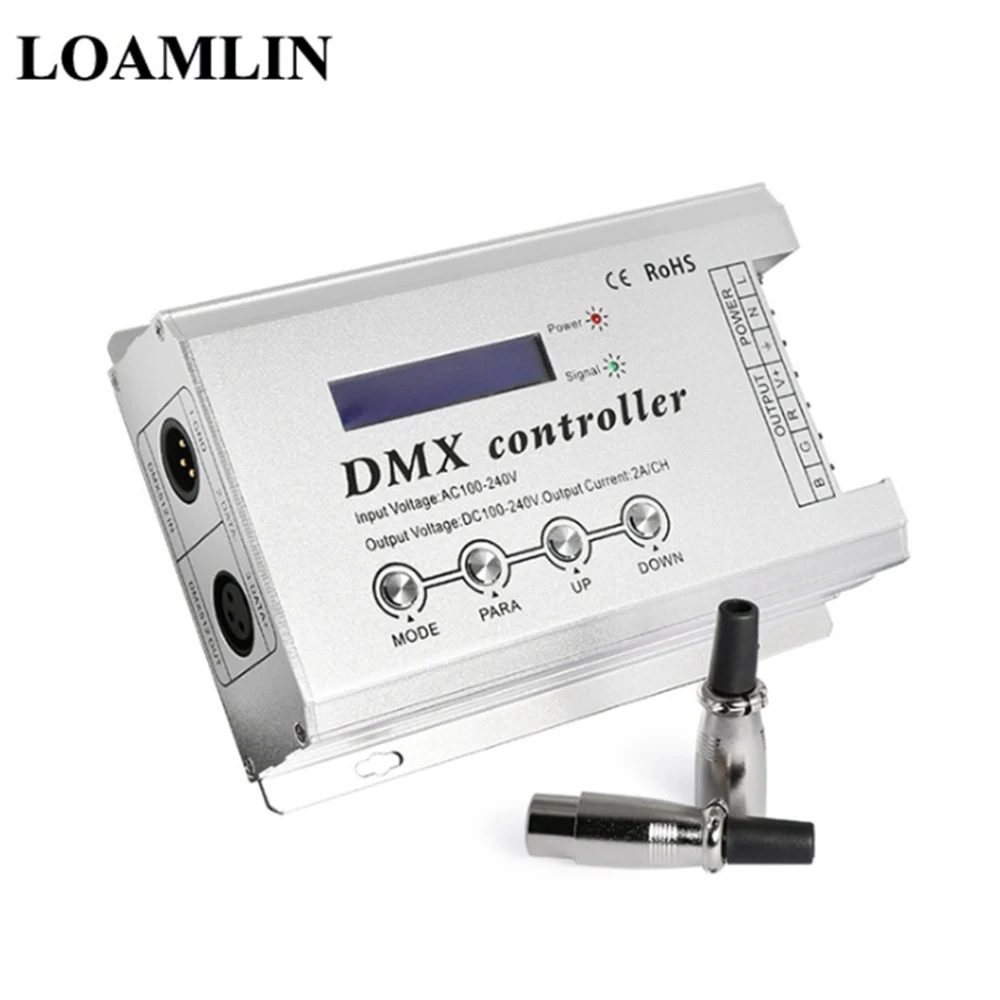 DMX 512 декодер светодиодный контроллер для светодиодный высокое Напряжение RGB Светодиодные ленты света DC5V-24V - Цвет: Бежевый
