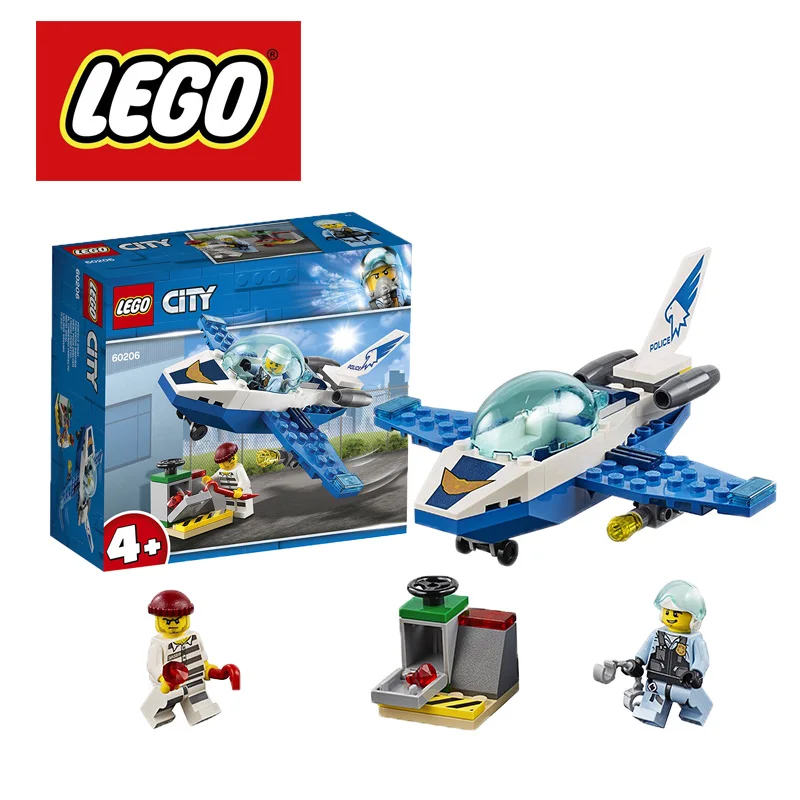Конструктор LEGO City Sky Police Jet патруль 60206 54 шт./компл.|Игрушечные кубики| |