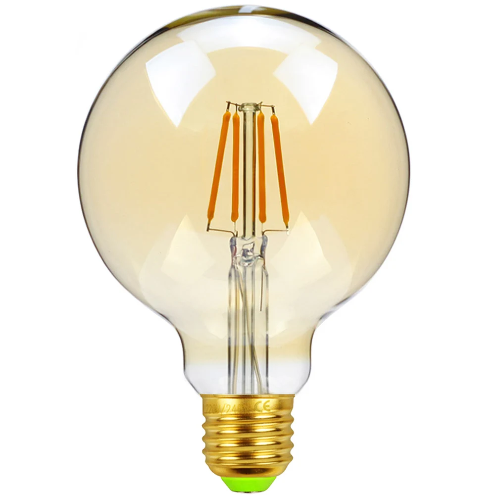 

TIANFAN Vintage Led Lamp Globe Edison Bulb 4Watts 220v Led G95 Decorative Indoor Lighting Bulb Lamp