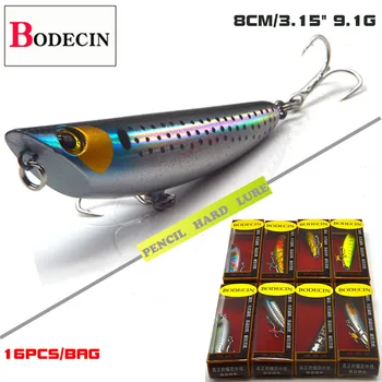 

Saltwater Hard Floating Pencil Fishing Lures Wobbler Sea Lot Swimbaits Pike Tackle Wobbler 16PCS Artificial Baits Topwater Set