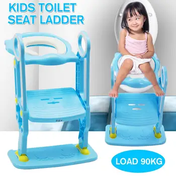 

Folding Potty Infant Kids Toilet Training Seat Load 90KG with Adjustable Ladder Portable Urinal Potty Training Seats Seat Ladder