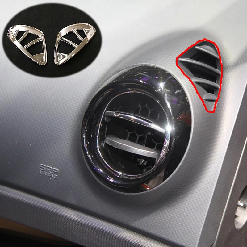 For-Renault-Captur-2013-2014-2015-2016-ABS-Chrome-Car-Air-Condition-outlet-Vent-frame-cover