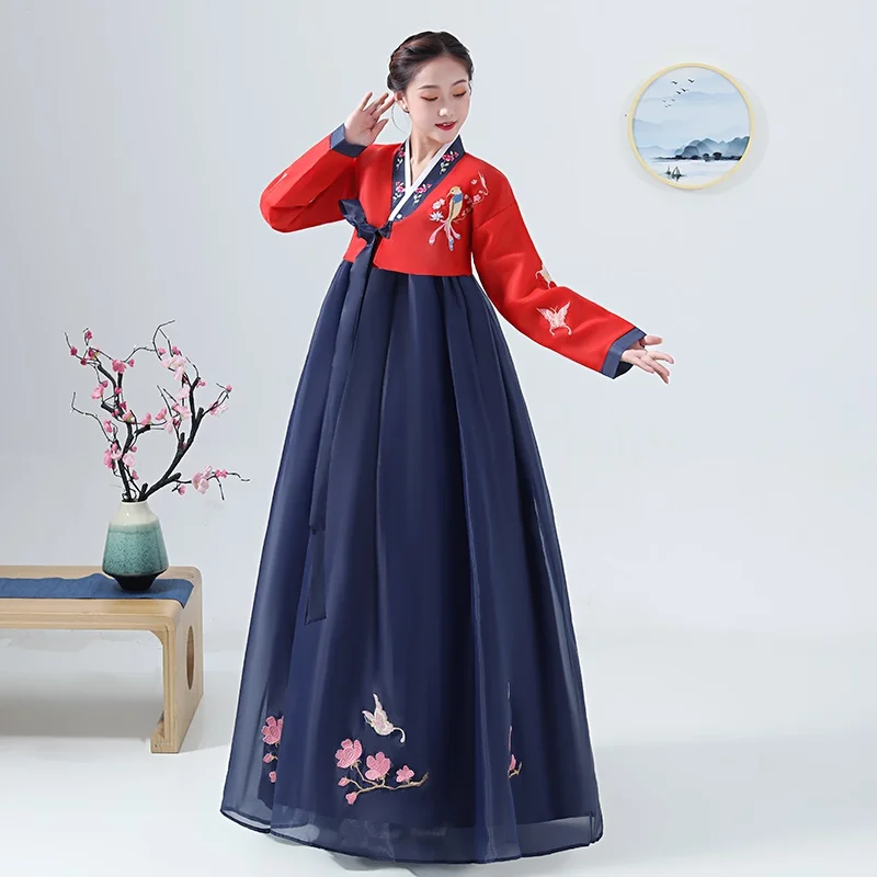 Корейский ханбок свадебное платье косплей представление традиционное корейское платье Стиль одежды корейский национальный костюм ханбок TA2132 - Цвет: 3