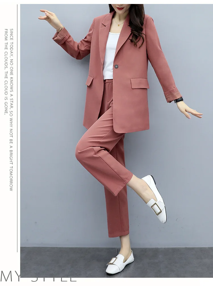 Осень новое поступление Блейзер ремень женский плюс большой размер 5XL брючный костюм профессиональная мода повседневные офисные женские комфортные брюки костюмы