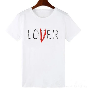 

Women Casual Cotton Short Sleeve Loser Lover It Inspired T-Shirt Tops new Movie It Losers Club T Shirt