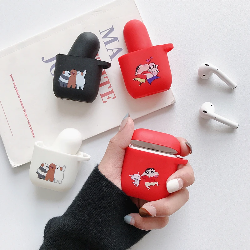 Чехол для AirPods, милый мультяшный защитный чехол, беспроводной чехол для наушников Air pods 2, чехол для наушников, Твити, птица, Кит, сумки, коробка