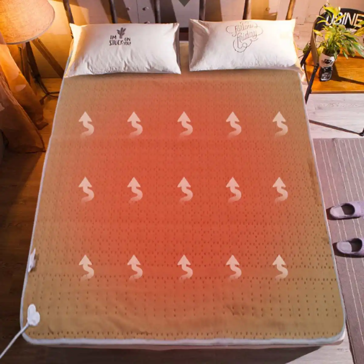 heated blanket bed