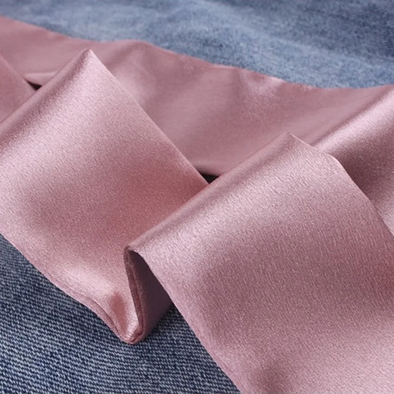 Fashion Wide Waist Fabric Belts Women Ladies Silk Scarf Solid Ribbon Knot Rope For Dresses