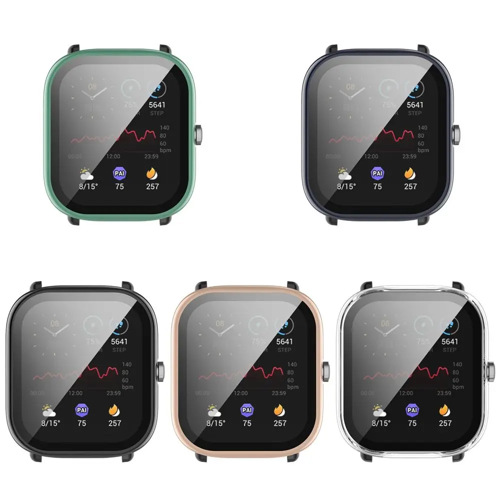 Tempered Glass Protective Bumper Case Cover for Smartwatch Display Protection