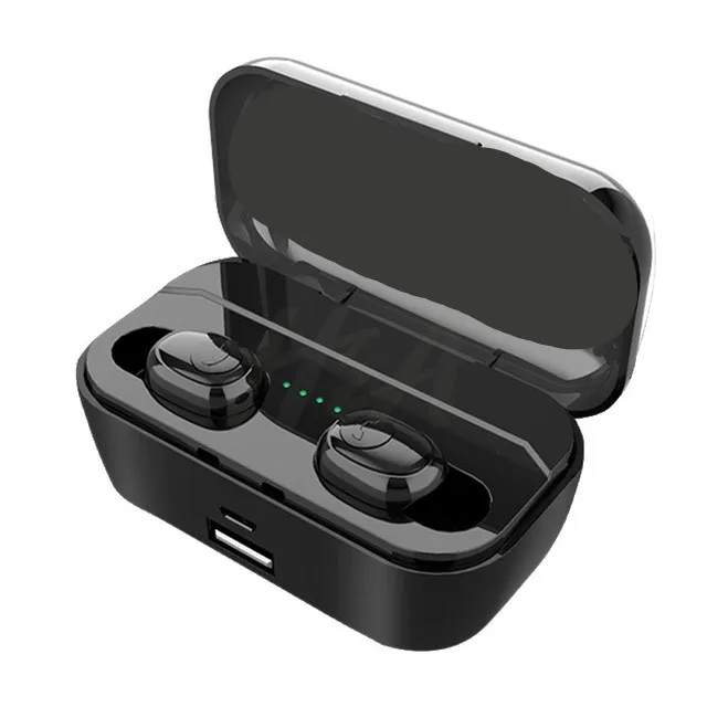 Dual-Black Беспроводные наушники с Bluetooth, наушники TWS с сенсорным управлением, микрофон, Спортивная гарнитура, шумоподавление, мини-наушники - Цвет: Dual-Black