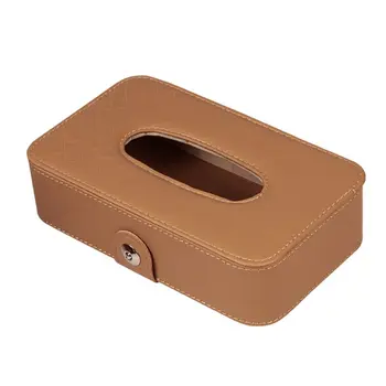 

Car Sunshade Hanging Mount Tissue Box Leather Back Seat Headrest Case Multi-use