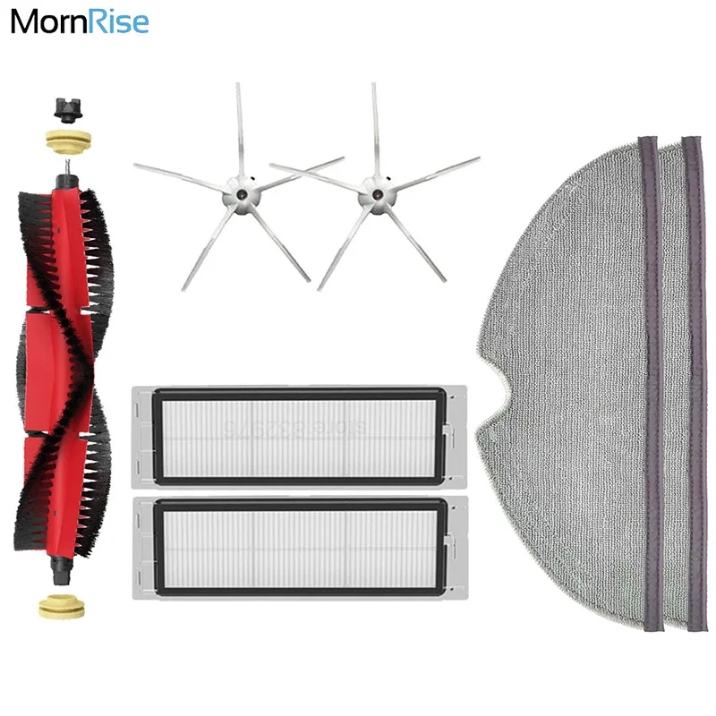 For Xiaomi Roborock S5 Max S6 maxv Accessories Spare Parts Vacuum Cleaner Replacement Kit Detachable Roller Silicon Brush | Бытовая