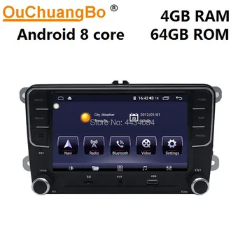 

Ouchuangbo car gps recoder stereo radio for Golf 5 GTI support 8 core split screen WIFI DSP 4+64 android 10 OS