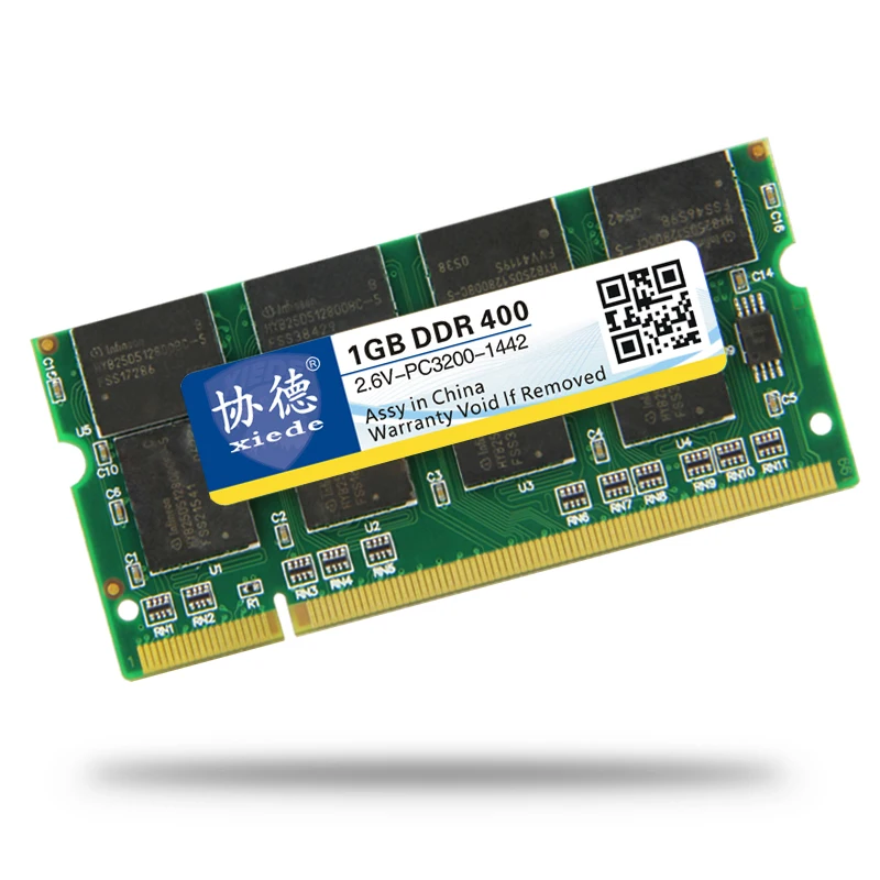 Память xiede для ноутбука ОЗУ DDR 400 МГц 333 266 1 ГБ 512 Мб память Sodimm совместимая с DDR1 Гб|ram