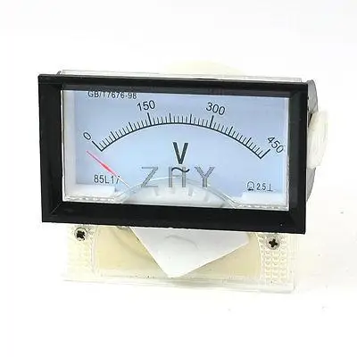 

85L17 AC 0-450V 70mm x 40mm Analog Needle Panel Meter Voltmeter