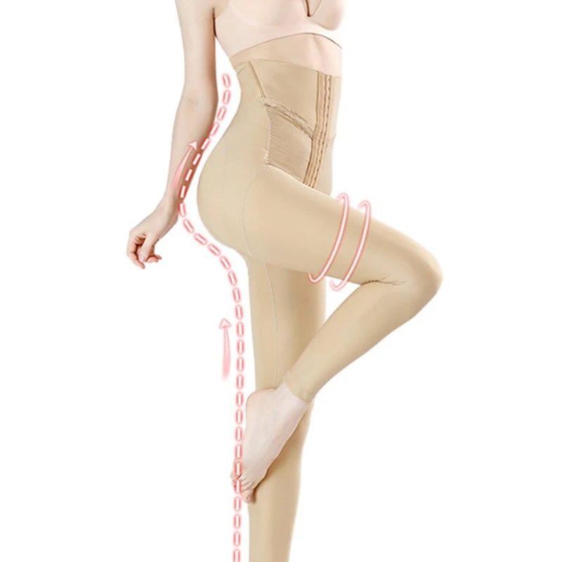 Long Control Panties Women Body Shapers Shapewear High Waist Underwear Black Nude Thigh Slimming Tummy Flat