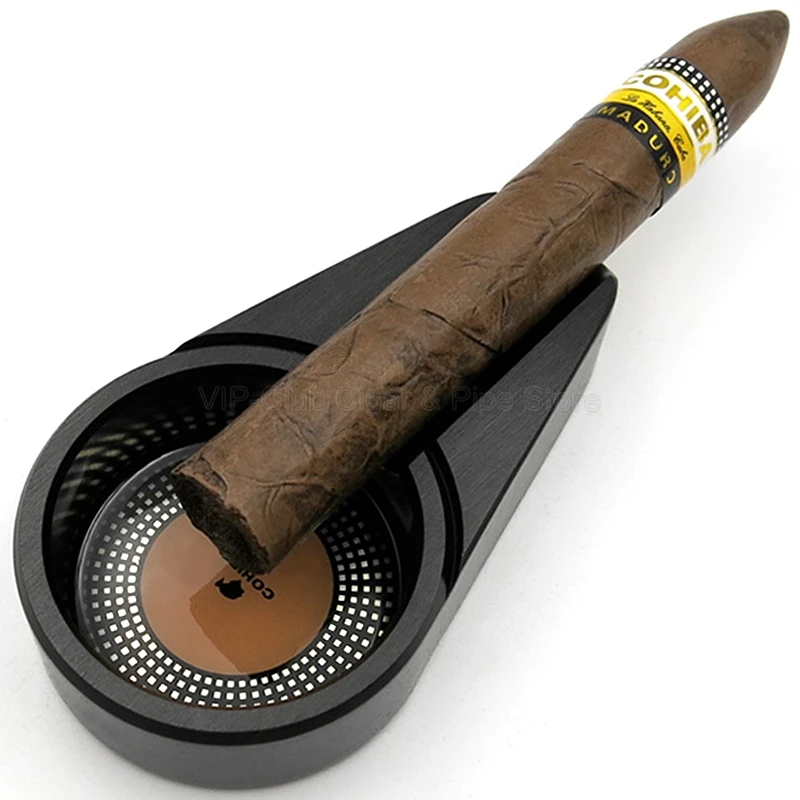 COHIBA металлическая карманная пепельница для сигар портативная дорожная пепельница для сигарет открытый автомобильный Пепельница держатель для сигар