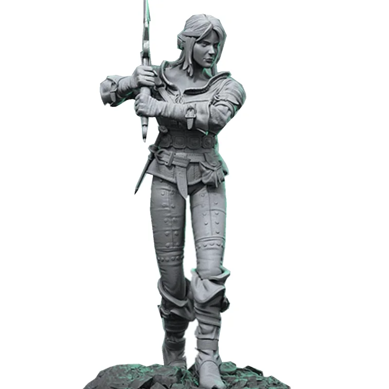 

1/6 47cm 3D Printing Garage Kit GK Model Unpainted Ciri High Quality Products,White-film Gift To Painter, DIY Assembly A046