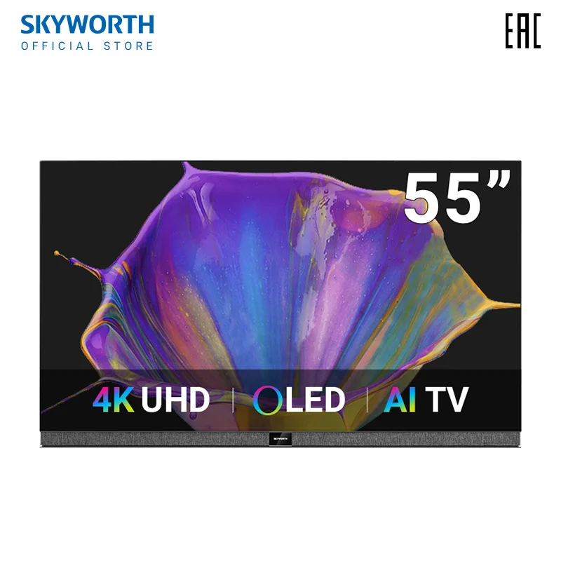 TV 55 인치 OLED TV Skyworth 55S9A 4K 울트라 HD AI 스마트 TV 안드로이드 9.0 5055 인치