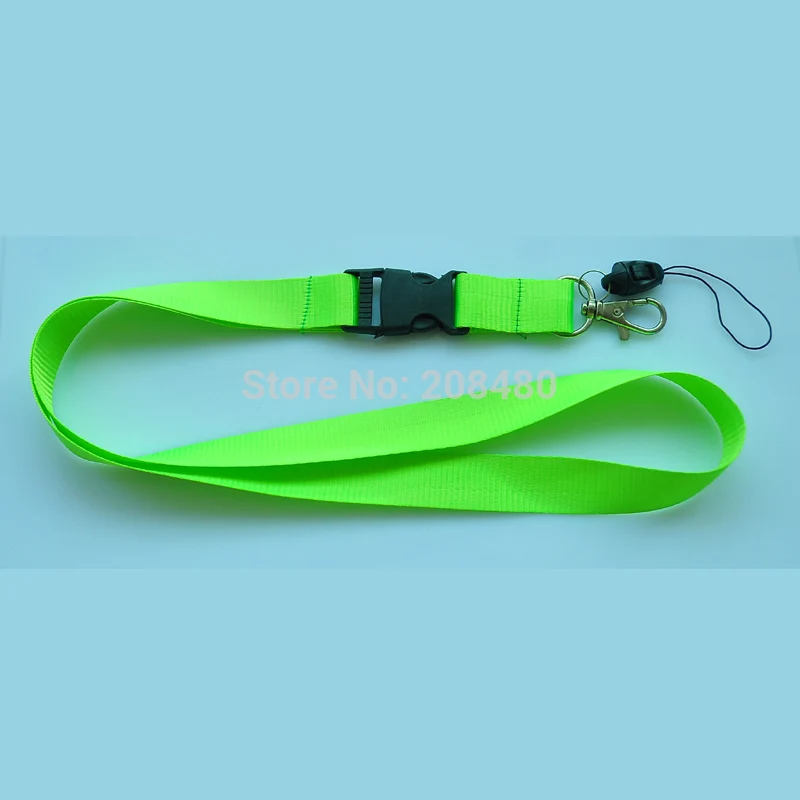 Lanyard Key Chain Badge Holder - Twin Pack Green Leaf