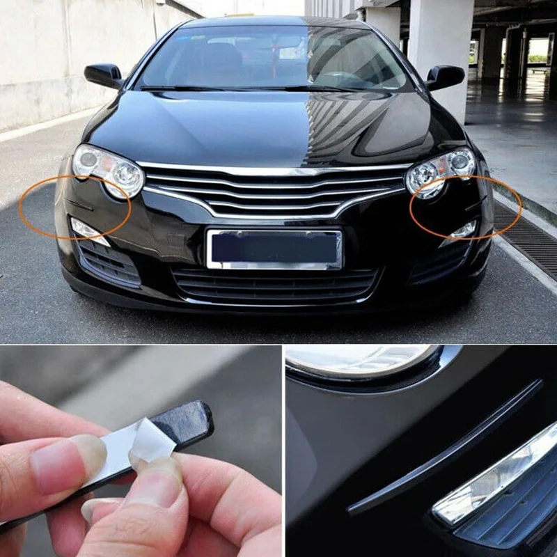 

4Pcs Bumper Protector Strip Universal Decoration Strip Guard Replacement