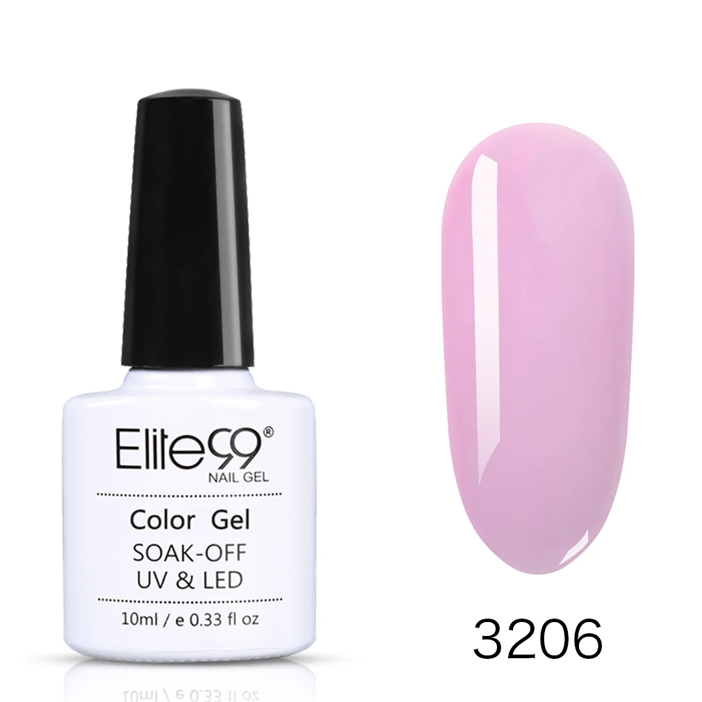 C3206 Elite99 французский телесный Цветной Гель-лак для ногтей Vernis Полупостоянный УФ-гель для ногтей лак-праймер впитывающий Гель-лак для ногтей - Цвет: C3206