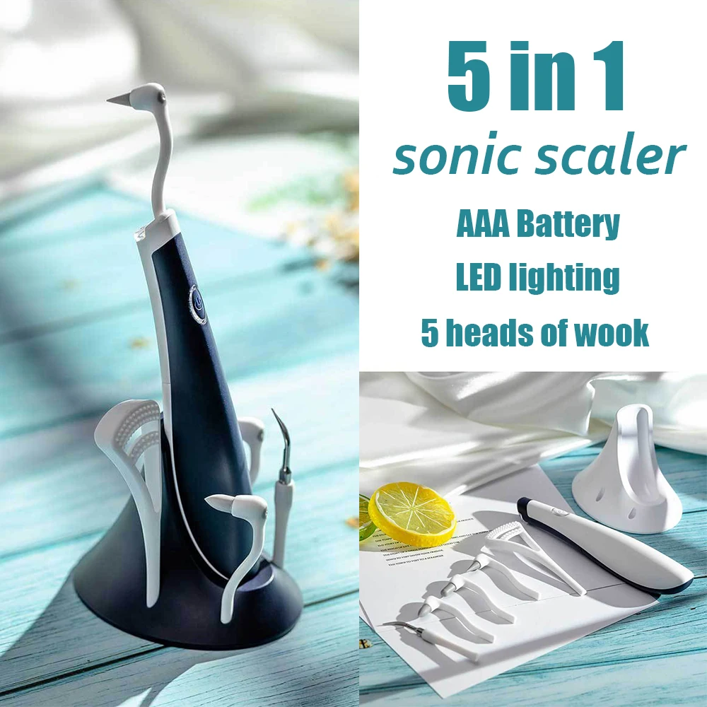 

Portable Dental Scaler Ultrasonic Electric Tooth Cleaner High Frequency Vibration Stain Remover Whitening Multifunctional Scaler