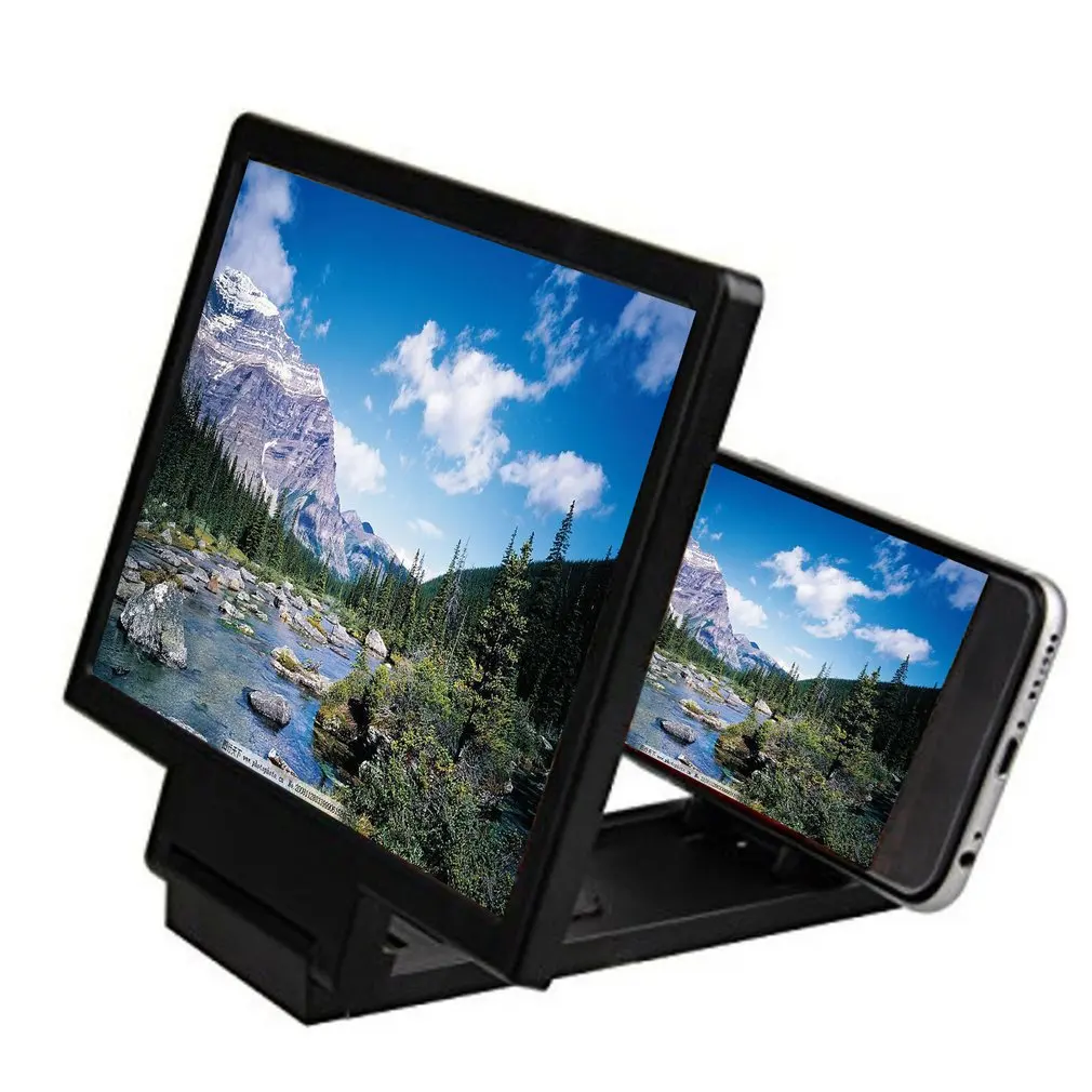 Мобильный увеличитель для экрана телефона Защита глаз дисплей 3D видео экран усилитель складной увеличенный расширенный держатель подставки
