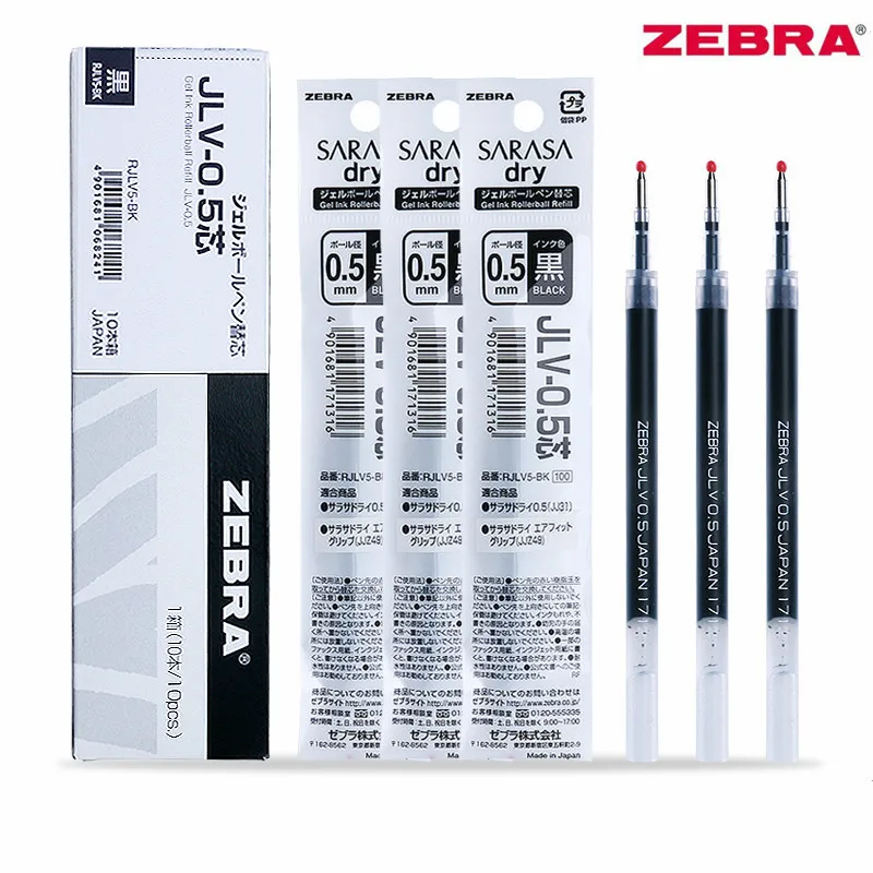 1pc Zebra Jlv0.5 0.5mm Quickdrying Gel Pen Refillsairfit Sarasa Dry Jj31 Jjz49 Writing Office