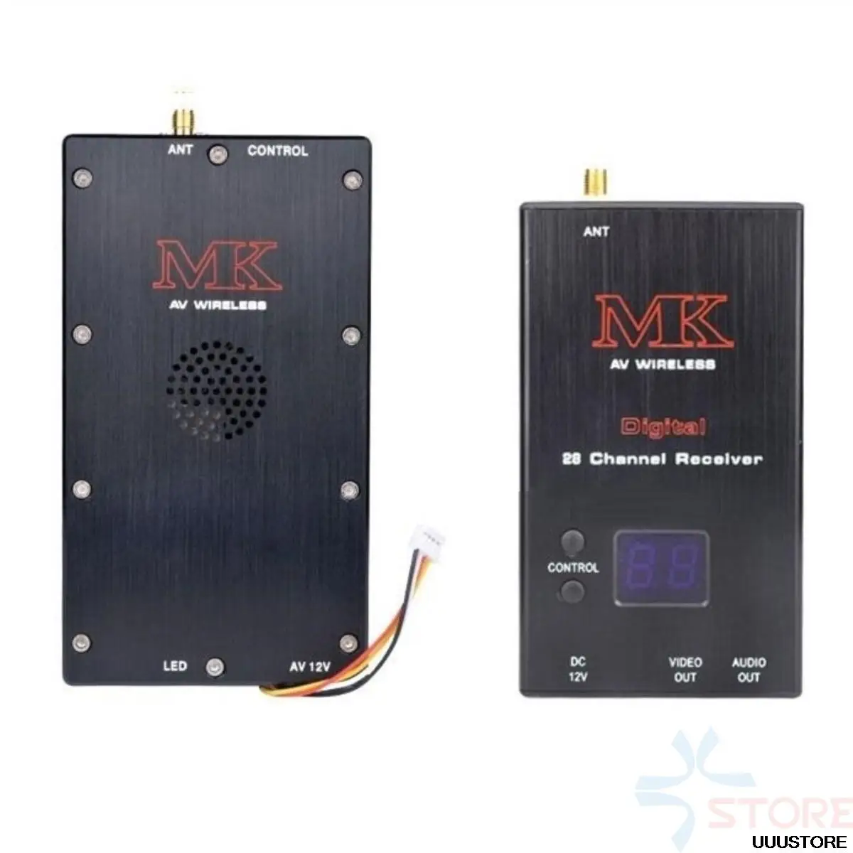 MK brand 10W 15ch 0.9G-1.2G cctv transceiver high-power wireless video transmitter and receiver monitoring transmission equipmen