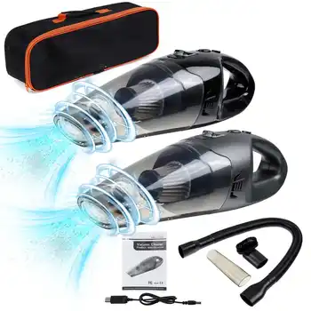 

5500PA Cordless Wireless Car Vacuum Cleaner Vacuuming Automobile Auto Portable Handheld Vacuum Cleaner Wet USB Rechargeable LED