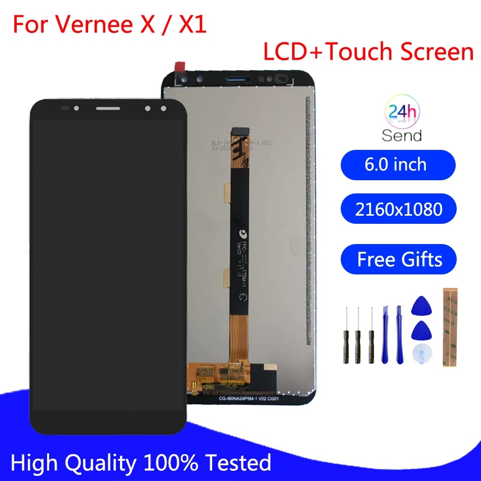 

Original Display For Vernee X X1 LCD Display Touch Screen digitizer Assembly For Vernee X X 1 Touch Panel Phone Parts