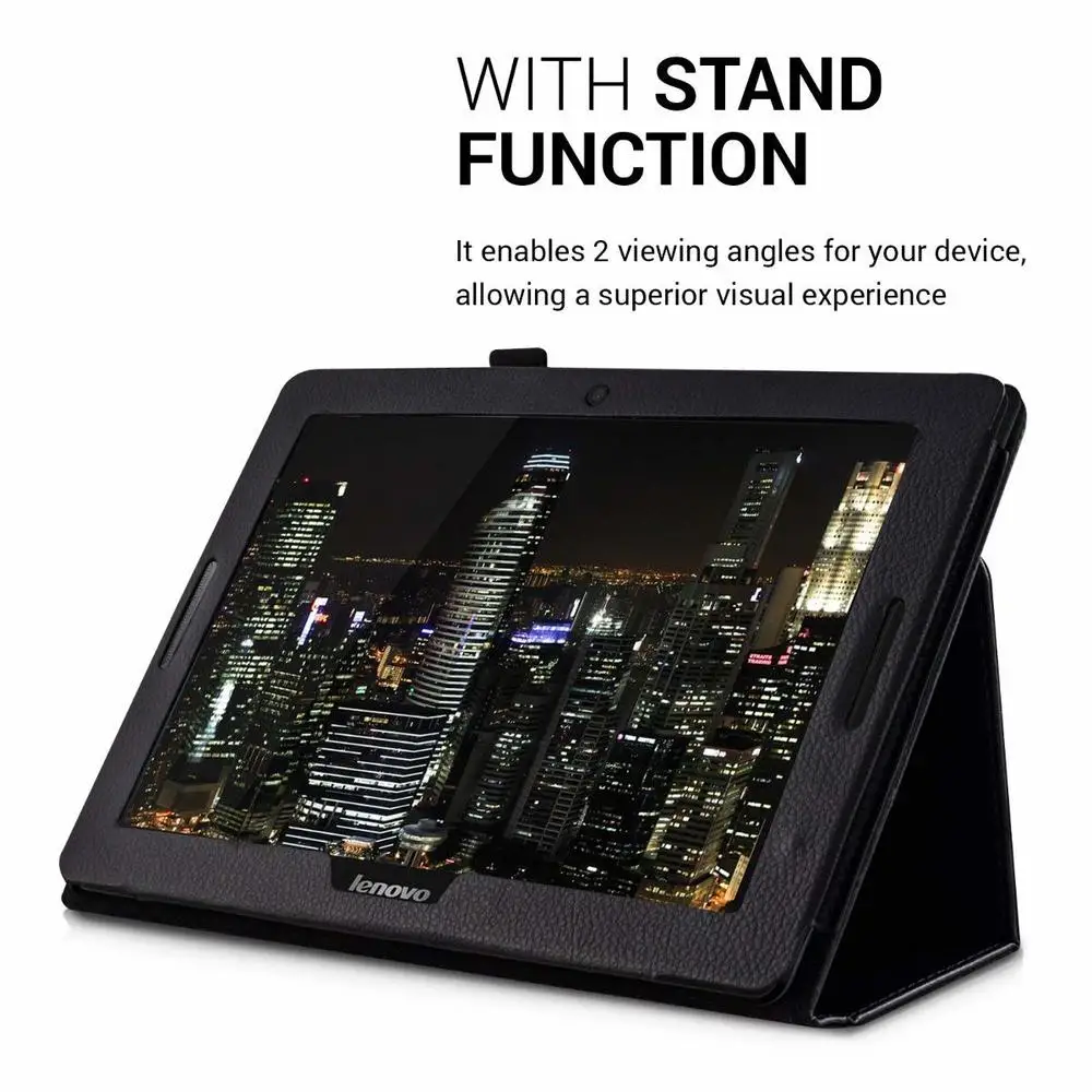 Чехол для Lenovo Idea Tab A10 70 A7600 A7600h A7600f Flio искусственная кожа Стенд держатель чехол