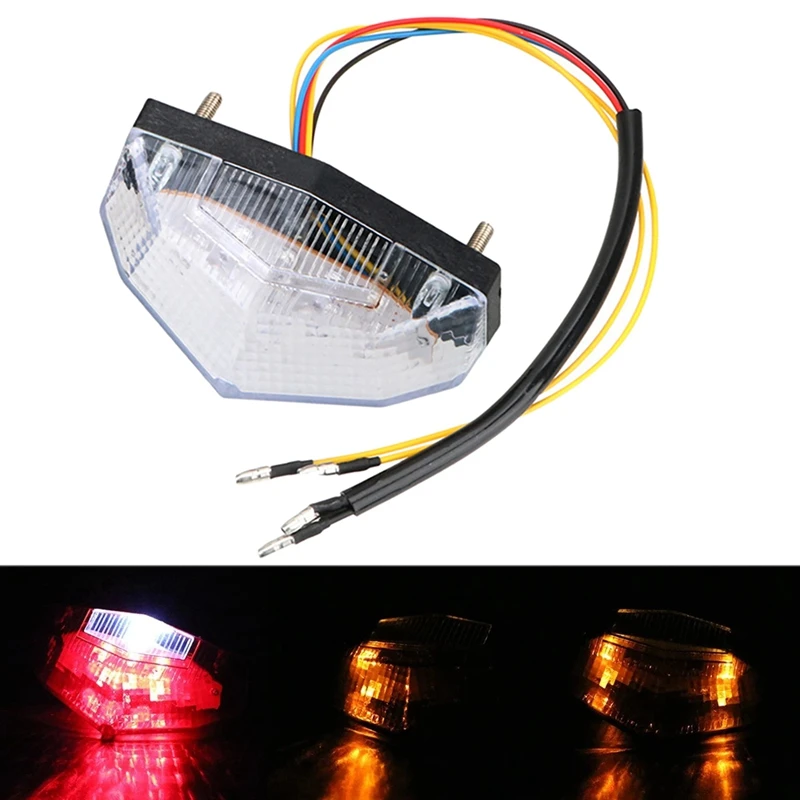 Universal Motorcycle Brake Light LED Turn Signal Tail Indicator For Scooter Off-Road | Инструменты