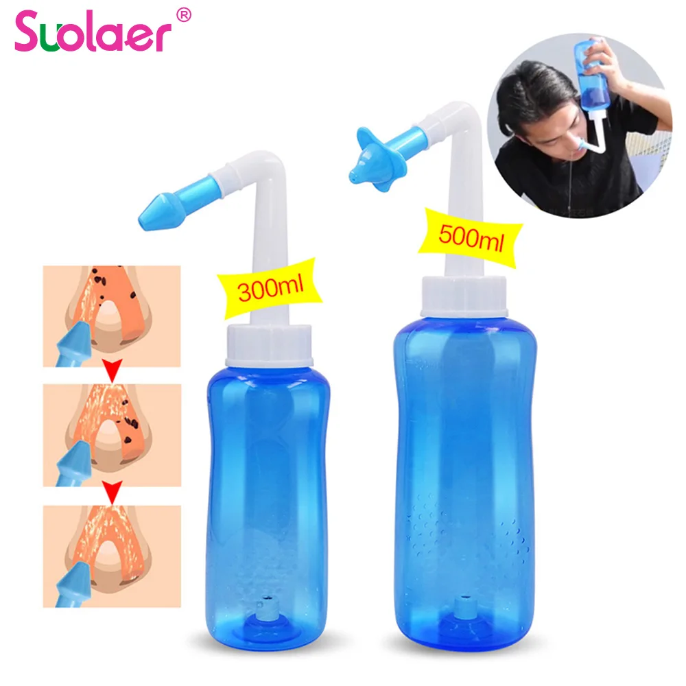 500/300ML Medical Healthy Neti Pot Device Nose Wash Nasal Cavity Cleaner Anti Allergic Sterilization Sinusitis Sensitivity Care | Красота и