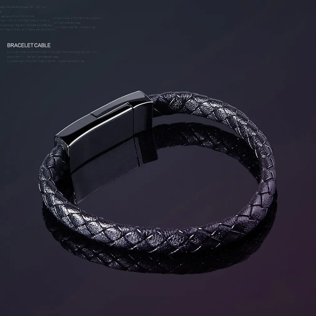Спортивный Браслет мобильный кабель передачи данных телефона type-C кабель быстрой зарядки плоский раздел для Apple Android
