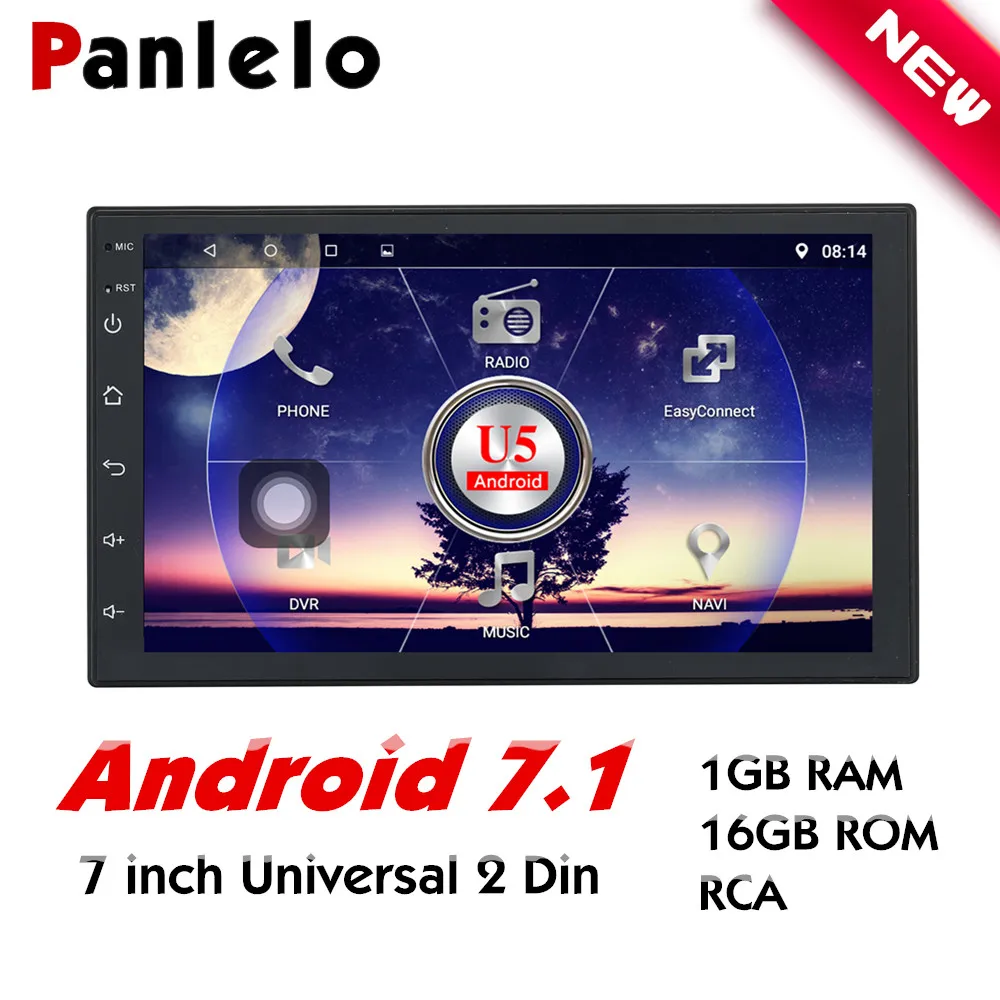 Panlelo S2 mate Авторадио 2 Din Android 7 автомобильный стерео 2 din Android головное устройство 1080P четырехъядерный gps навигатор для Nissan для kia и fiat