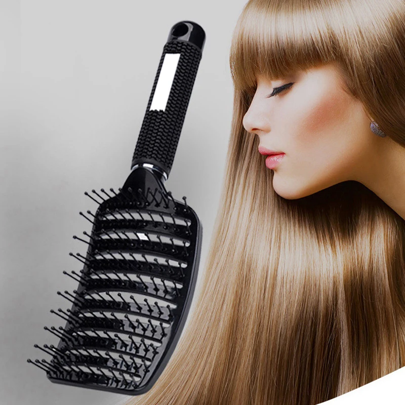 Massage Hair Brush Scalp Hairbrush Comb Professional Ribs Comb Hair Shampoo Brushes Hairdressing Comb Curly Hair Ribs Comb