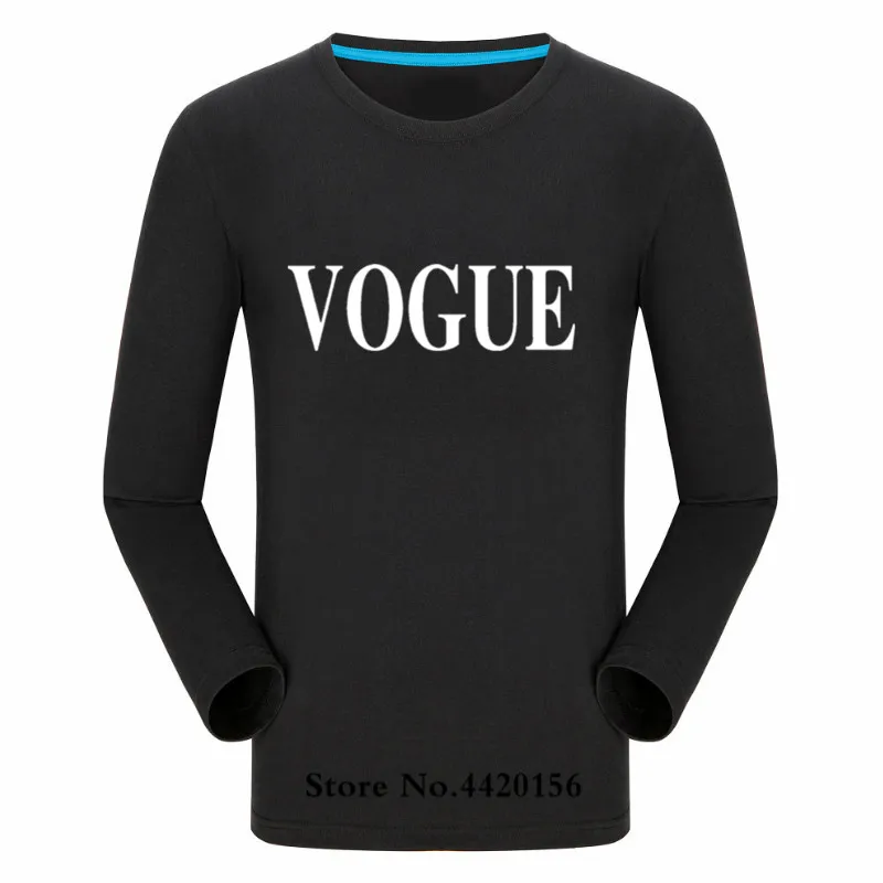 Black-B Футболка женская и мужская Harajuku Tide летняя новая Vogues VOGUE Футболка с принтом и длинным рукавом Женская футболка Топы повседневные женские футболки - Цвет: Black-B