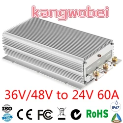36V 48V TO 24V 60A DC DC STEP DOWN CONVERTER 36VDC 48VDC TO 24V DC 60 AMP CE RoHS   Buck Regulator Truck Voltage Transformer