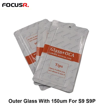 

2in1 Glass+OCA LCD Screen Outer Glass Lens Cover With 150um OCA For Samsung S8 G950 S8+ G955 S9 G960 S9+ G965 Touch Panel Repair