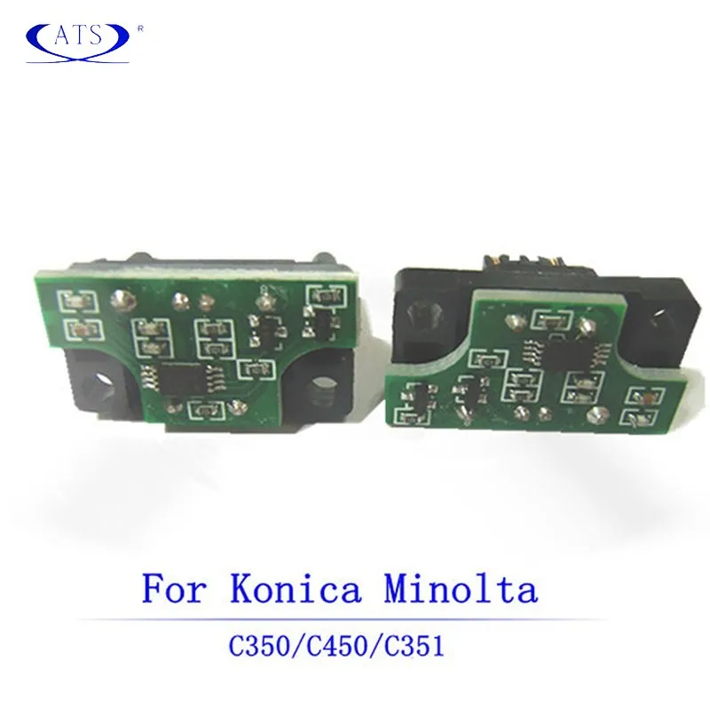 CMYK OPC барабанный чип для Konica Minolta bizhub C 450 350 351 совместимый для копира запасные части C450 C350 C351 расходные материалы для принтеров