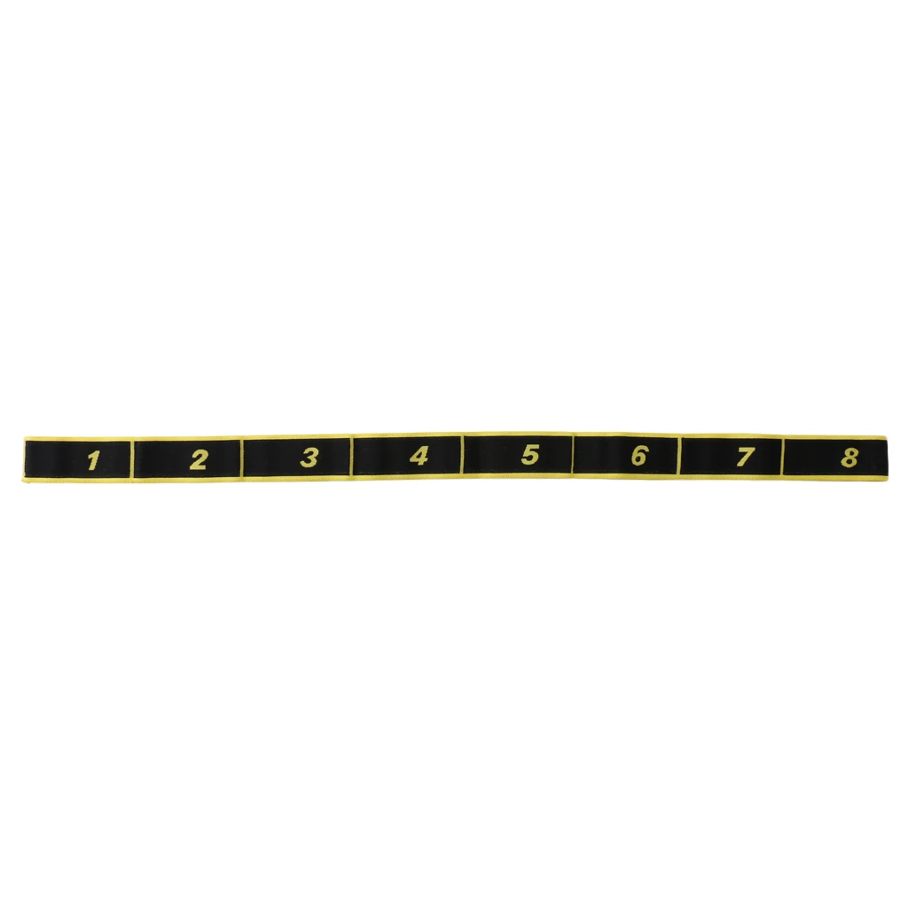 Yellow 8 петель для латинских танцев, тренировочный браслет для фитнеса, йоги, растягивающийся ремень для тренировок, тренажерного зала - Color: Yellow