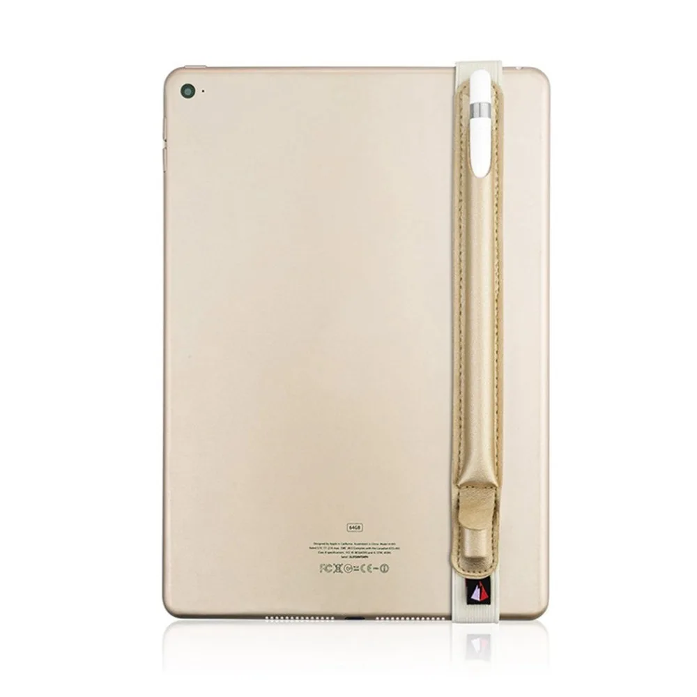 2PCS PU Leather Pencil Case Cover For Apple Tablet Pen Sleeve Pouch Bag with Elastic Band Anti-Lost Pencil Protective Cover