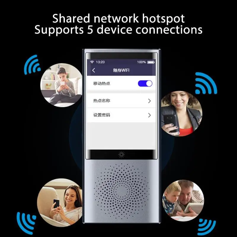 Boeleo W1 2,8 дюймов AI голосовой фото переводчик Портативный 4G WiFi 77 языков Запись в реальном времени перевод для деловых поездок