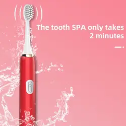 Brand Jian Battery Toothbrush Adult Household Non-Rechargeable Soft Fur Replacement Heads Set Toothbrush with 2 Brush Head Gift